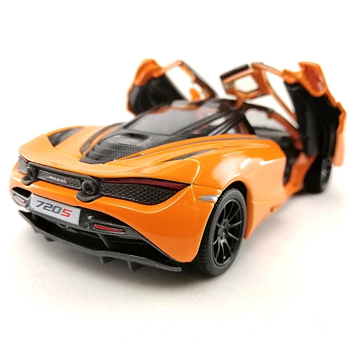 Машинка металева Kinsmart KT5403WG 1:36 McLaren MSO 720S інерційна, двері відчиняються / Помаранчевий