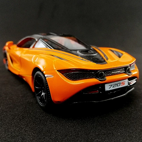 Машинка металева Kinsmart KT5403WG 1:36 McLaren MSO 720S інерційна, двері відчиняються / Помаранчевий
