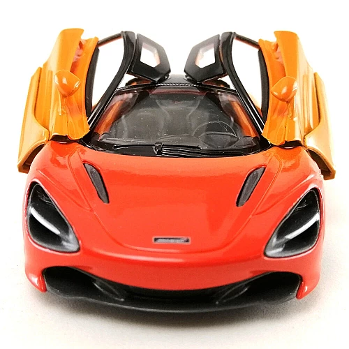 Машинка металева Kinsmart KT5403WG 1:36 McLaren MSO 720S інерційна, двері відчиняються / Помаранчевий