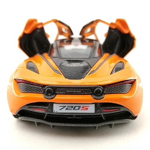 Машинка металева Kinsmart KT5403WG 1:36 McLaren MSO 720S інерційна, двері відчиняються / Помаранчевий