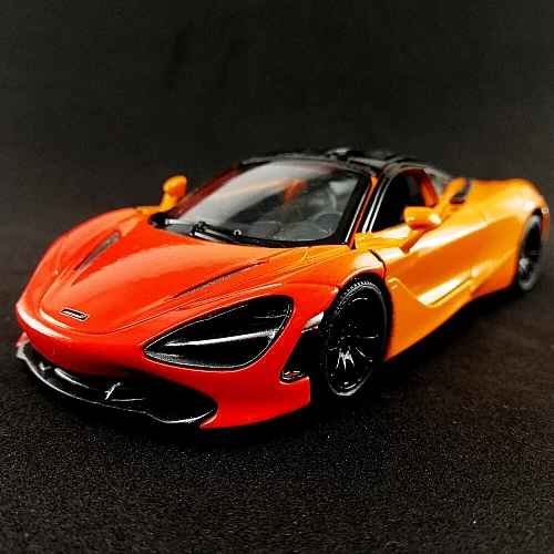 Машинка металева Kinsmart KT5403WG 1:36 McLaren MSO 720S інерційна, двері відчиняються / Помаранчевий