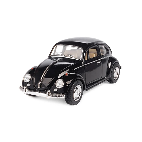 Машинка металева Kinsmart KT5057W 1:32 1967 Volkswagen Classical Beetle (Жук) інерційна, двері відчиняються / Чорний