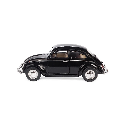 Машинка металева Kinsmart KT5057W 1:32 1967 Volkswagen Classical Beetle (Жук) інерційна, двері відчиняються / Чорний