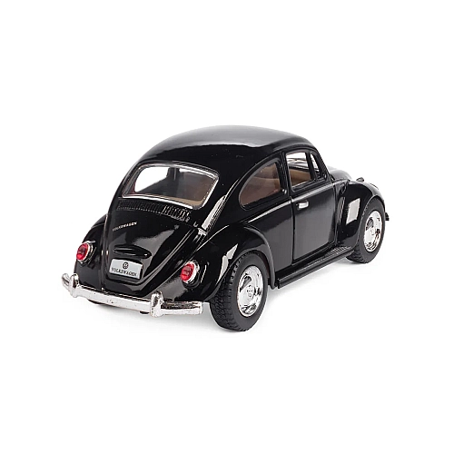 Машинка металева Kinsmart KT5057W 1:32 1967 Volkswagen Classical Beetle (Жук) інерційна, двері відчиняються / Чорний