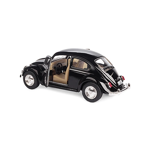 Машинка металева Kinsmart KT5057W 1:32 1967 Volkswagen Classical Beetle (Жук) інерційна, двері відчиняються / Чорний