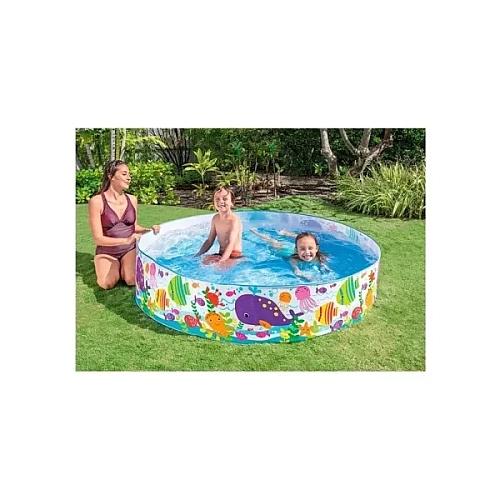 Дитячий басейн Intex 56452 "Океан" 183×38 см, 958 л, жорсткий борт, від 3 років