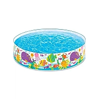 Дитячий басейн Intex 56452 "Океан" 183×38 см, 958 л, жорсткий борт, від 3 років