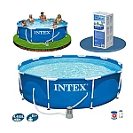 Басейн каркасний Intex Metal Frame 28202NP 305×76 см з фільтр-насосом 1250 л/год