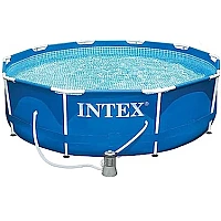 Басейн каркасний Intex Metal Frame 28202NP 305×76 см з фільтр-насосом 1250 л/год