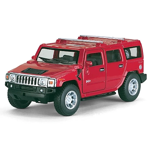 Машинка металева Kinsmart 1:40 2008 Hummer H2 SUV KT5337W інерційна, двері відчиняються / Червоний