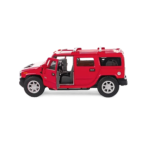 Машинка металева Kinsmart 1:40 2008 Hummer H2 SUV KT5337W інерційна, двері відчиняються / Червоний