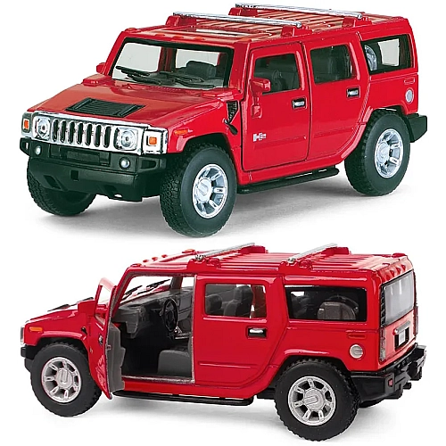 Машинка металева Kinsmart 1:40 2008 Hummer H2 SUV KT5337W інерційна, двері відчиняються / Червоний