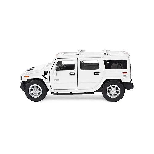 Машинка металева Kinsmart 1:40 2008 Hummer H2 SUV KT5337W інерційна, двері відчиняються / Білий
