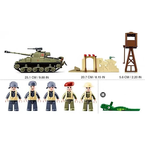 Конструктор SLUBAN Армия Военная База 790 деталей M38-B0713