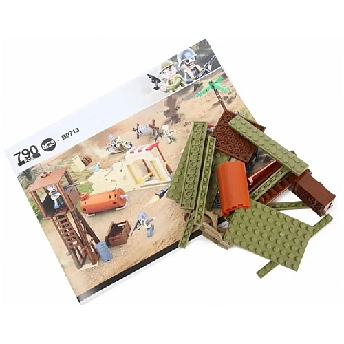 Конструктор SLUBAN Армия Военная База 790 деталей M38-B0713