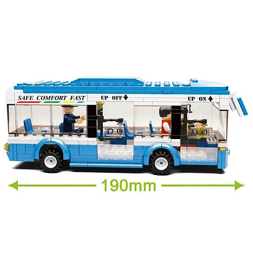 Конструктор Sluban Міський автобус з фігурками, 235 деталей, M38-B0330