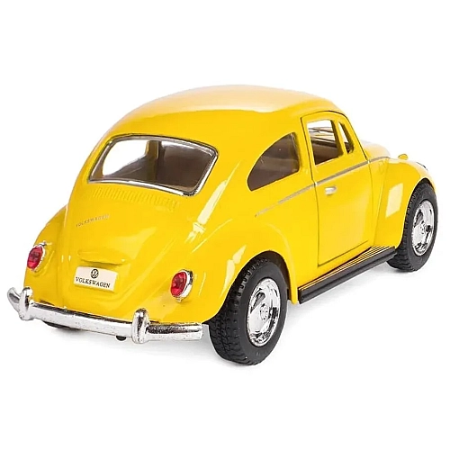 Машинка металева Kinsmart KT5057W 1:32 1967 Volkswagen Classical Beetle (Жук) інерційна, двері відчиняються / Жовтий