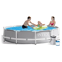 Басейн каркасний Intex 26702NP Prism Frame 305×76 см, 4485 л, з фільтр-насосом