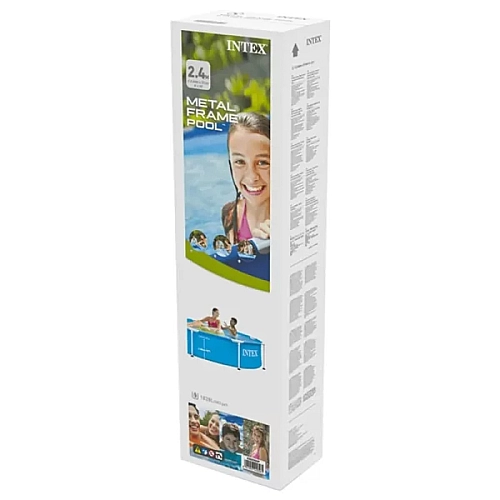 ​Басейн каркасний Intex 28205 Metal Frame 244×51 см, 1828 л, круглий