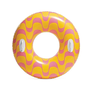 Надувне коло Intex 59256 "Вир" 91 см з ручками, від 9 років, Помаранчевий