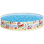 Басейн Intex 56451 "Веселий пляж" 152×25 см, обʼєм 443 л
