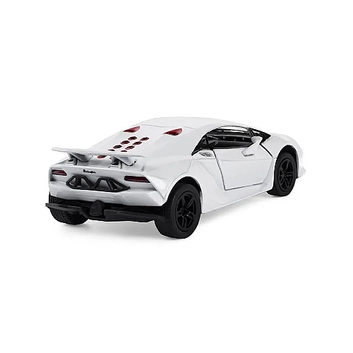 Машинка металева Kinsmart Lamborghini Sesto Elemento 1:38 (інерційна, білий) KT5359W
