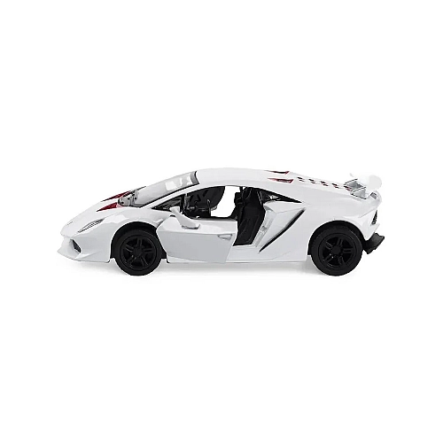 Машинка металева Kinsmart Lamborghini Sesto Elemento 1:38 (інерційна, білий) KT5359W
