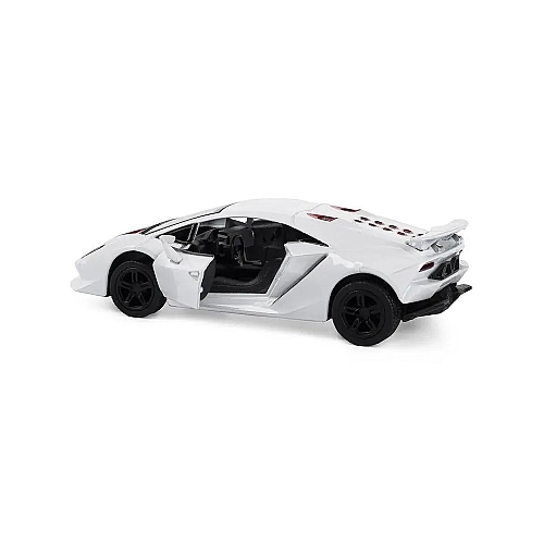 Машинка металева Kinsmart Lamborghini Sesto Elemento 1:38 (інерційна, білий) KT5359W