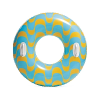 Надувне коло Intex 59256 "Вир" 91 см з ручками, від 9 років, Блакитний