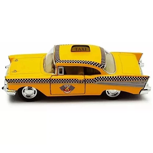 Машинка металева Kinsmart 1:40 1957 Chevrolet Bel Air (TAXI) інерційна, двері відчиняються / KT5360W