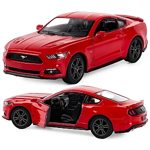 Масштабна модель Ford Mustang GT 2015 Kinsmart 1:38, інерційний механізм, KT5386W Червона