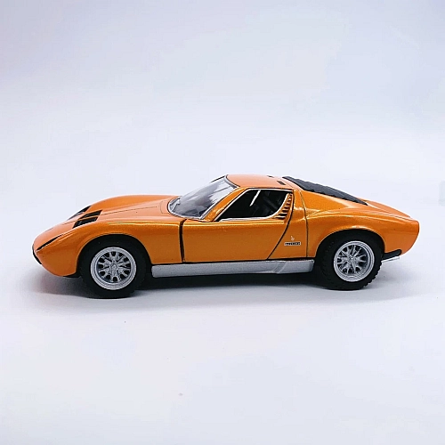 Машинка металева Kinsmart KT5390W 1:34 1971 Lamborghini Miura P400 SV інерційна, двері відчиняються / Помаранчевий