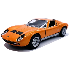 Машинка металева Kinsmart KT5390W 1:34 1971 Lamborghini Miura P400 SV інерційна, двері відчиняються / Помаранчевий