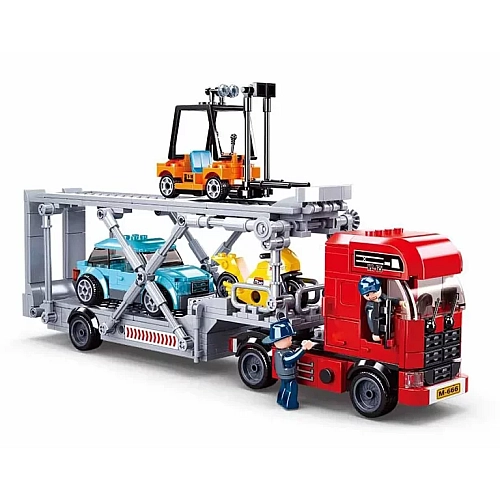 Конструктор Sluban Трейлер з машинками, серія Місто, 542 деталі (M38-B0880)