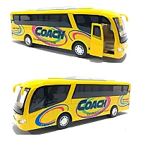 Металлическая машинка Kinsmart Автобус Coach желтый инерционный (KS 7101 W Yellow)