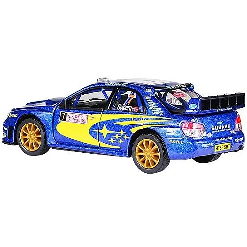 Машина метал "KINSMART" KT5328W (96шт/4) "Subaru Impreza WRC 2007", в коробці 16*8*7,5см