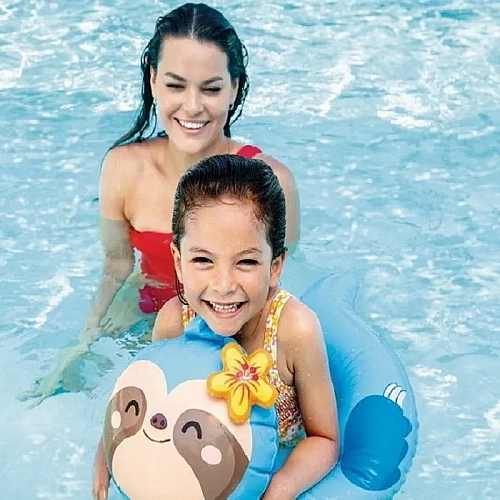 Надувне коло Intex 59220 "Лінивець" для дітей 3-6 років, вініл