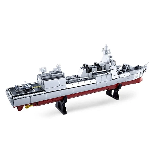 Конструктор SLUBAN M38-B0700 Військовий Корабель Міноносець 618 деталей