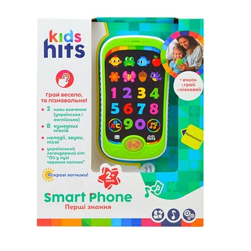 Розвиваючий навчальний телефон Kids Hits 'Перші знання' (KH03/002 ЗП)