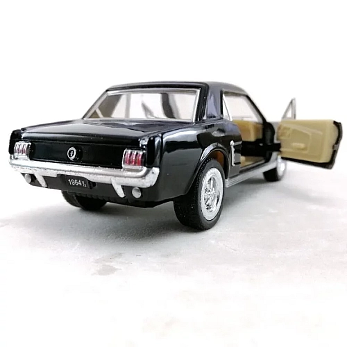 Машинка металева Kinsmart 1:36 Ford Mustang інерційна, двері відчиняються KT5351W / Чорний