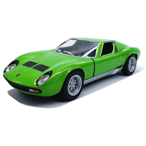 Машинка металева Kinsmart KT5390W 1:34 1971 Lamborghini Miura P400 SV інерційна, двері відчиняються / Зелений