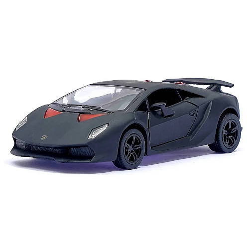 Машинка металева Kinsmart Lamborghini Sesto Elemento 1:38 (інерційна, чорний) KT5359W