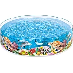 Басейн круглий каркасний Intex 58472 "Морське дно", 244х46см