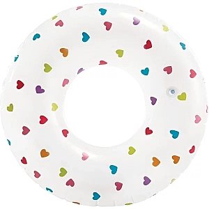 Коло надувне для плавання Серця 81 см від 8 років Кольоровий Intex 59259NP
