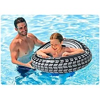 Надувне коло 91см INTEX 59252 "Шина" до 60кг, від 9 років