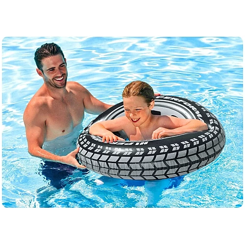 Надувне коло 91см INTEX 59252 "Шина" до 60кг, від 9 років