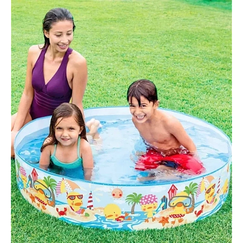 Дитячий каркасний басейн Intex "Качиний риф", 122×25 см 58477NP