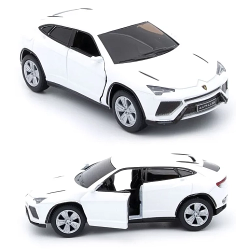 Машинка металева Kinsmart 1:38 Lamborghini Urus KT5368W інерційна, двері відчиняються / Білий