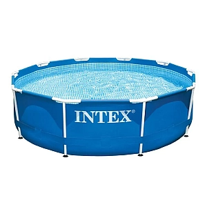 Басейн каркасний Intex 28210NP Metal Frame, круглий 366х76см, 6503 л, синій