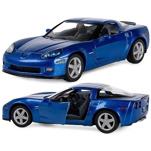 Машинка металева Kinsmart 1:36 Chevrolet Corvette Z06 інерційна, двері відчиняються KT5320W / Синій